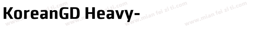 KoreanGD Heavy字体转换